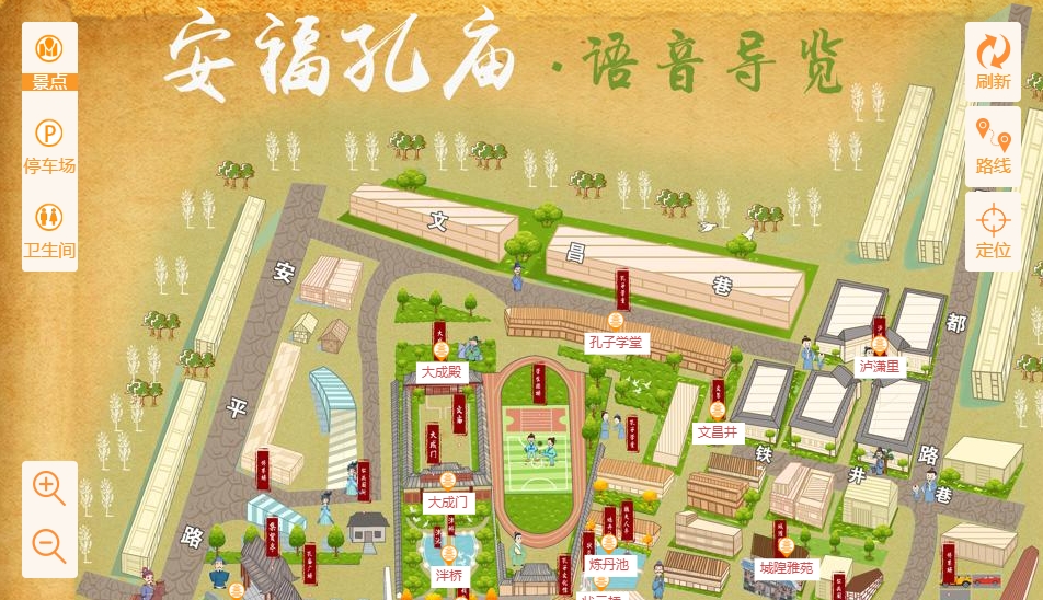 官渡手绘地图：智慧景区智能化服务的延伸